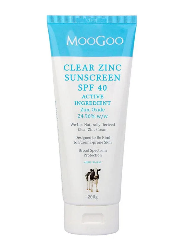 MooGoo - Clear Zinc Sunscreen SPF 40 MooGoo MooGoo, SPF 40, Sunscreen
