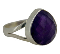 Amethyst With Hematoid Inc Ring