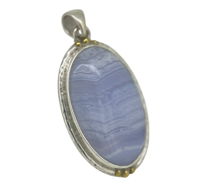 Blue Lace Agate Pendant