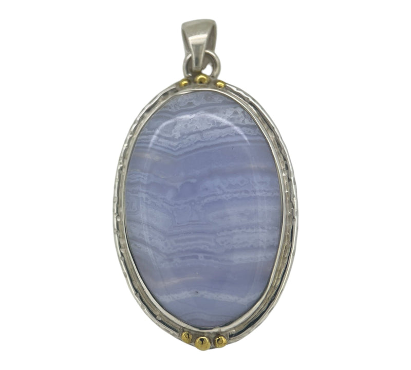 Blue Lace Agate Pendant