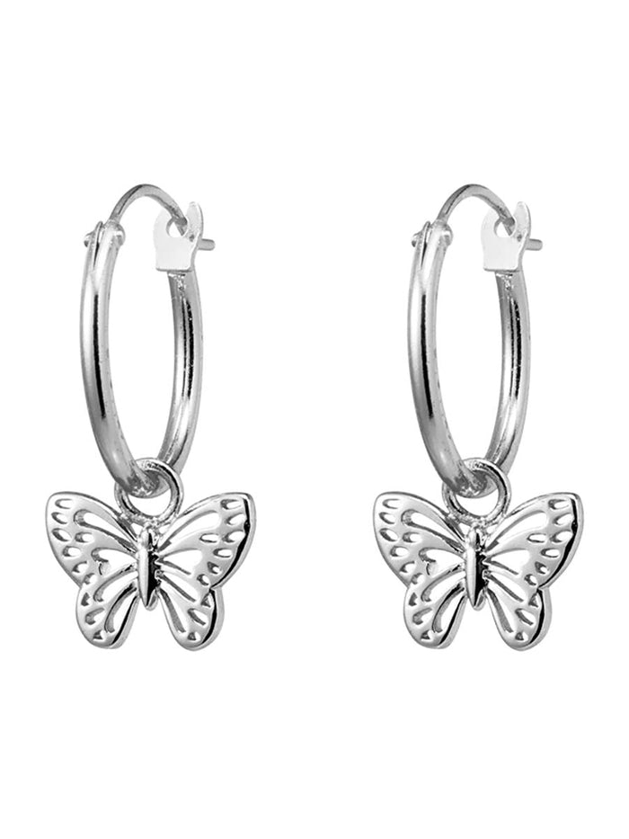 Butterfly Hoops Midsummer Star Midsummer Star, Sterling Silver, Sterling Silver Earring