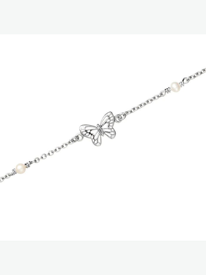 Butterfly Pearl Bracelet Midsummer Star Midsummer Star, Sterling Silver, Sterling Silver Bracelet