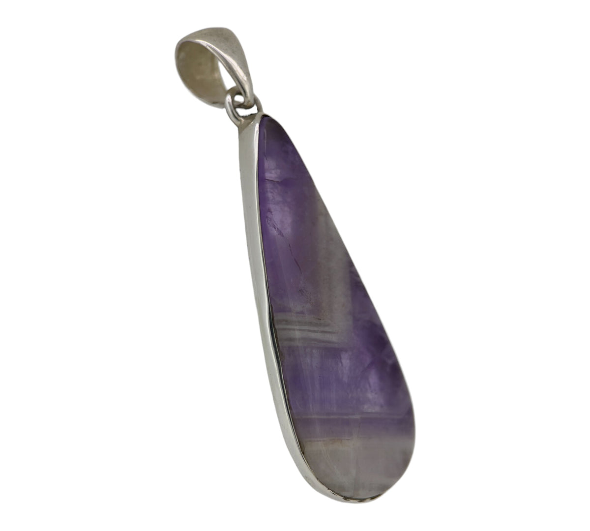 Chevron Amethyst Pendant