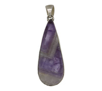 Chevron Amethyst Pendant