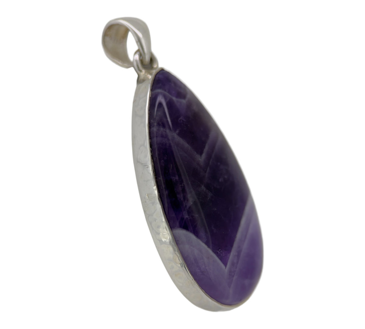 Chevron Amethyst Pendant