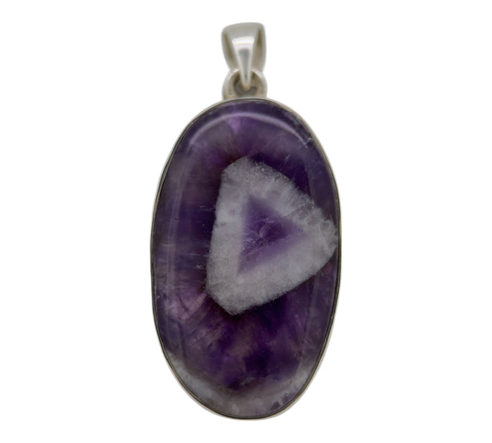 Chevron Amethyst Pendant