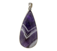 Chevron Amethyst Pendant