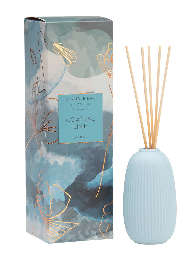 Coastal Lime Ceramic Diffuser Bramble Bay Australian Native Collection, Bramble Bay, Coastal Lime