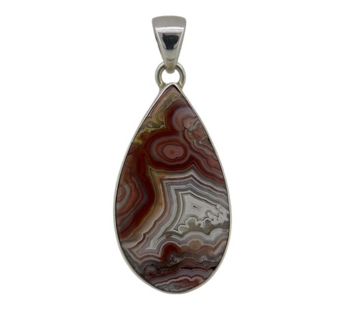 Crazy Lace Agate Pendant