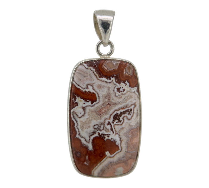Crazy Lace Agate Pendant