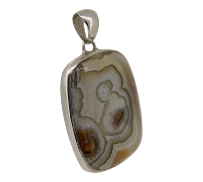 Crazy Lace Agate Pendant