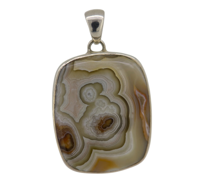 Crazy Lace Agate Pendant