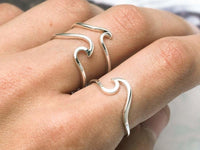 Dainty Ocean Ripple Ring Midsummer Star Midsummer Star, Sterling Silver, Sterling Silver Ring