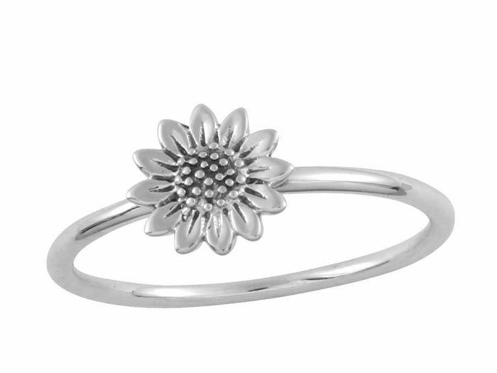 Delicate Sunflower Ring Midsummer Star Midsummer Star, Sterling Silver, Sterling Silver Ring