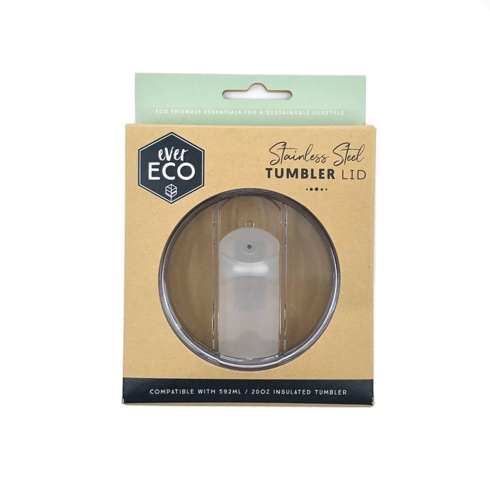 Ever Eco Insulated Tumbler Clear Sliding Replacement Lid- 592ml Ever Eco Drinkware, Ever Eco, Insulated Tumbler, Tumbler