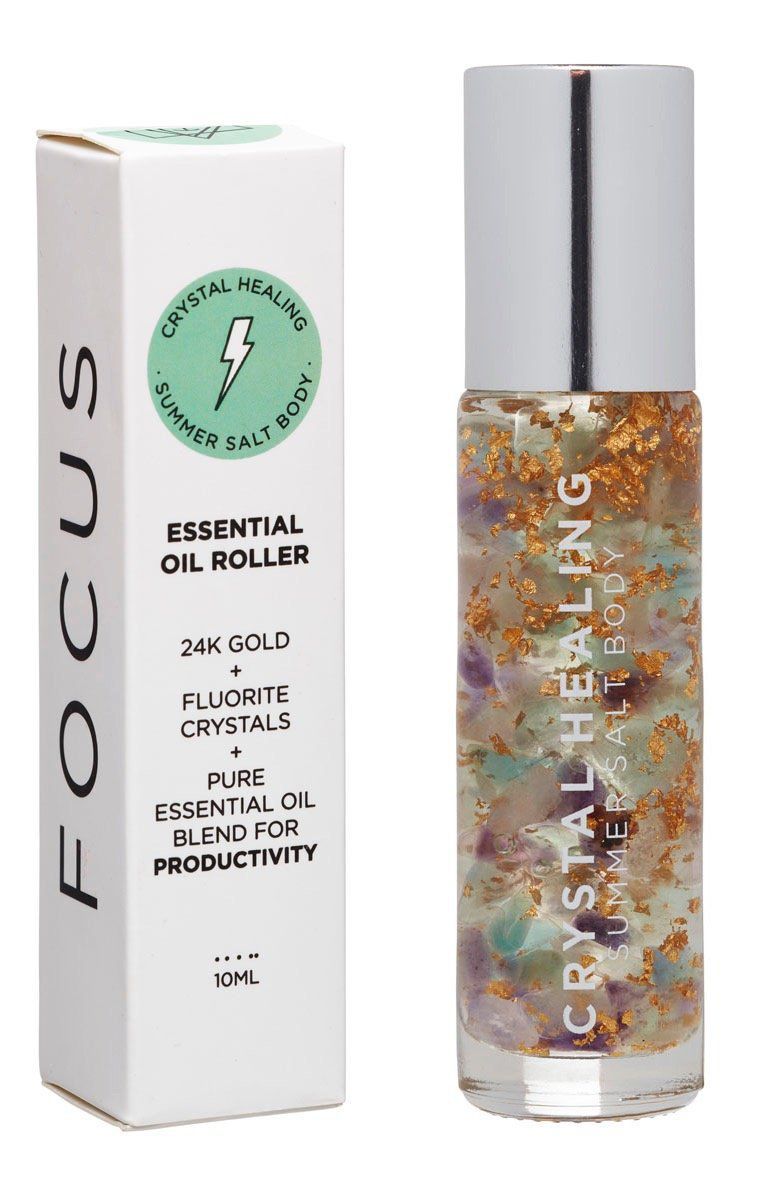 FOCUS Roll-On Perfume Summer Salt Body Australian Made, Crystals, Essential Oil Blend, Essential Oils, Perfume