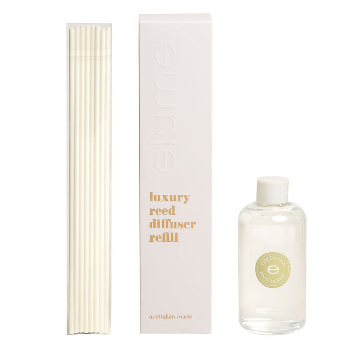 Green Tea & Thyme Reed Diffuser Refill Elume Elume, Reed Diffuser