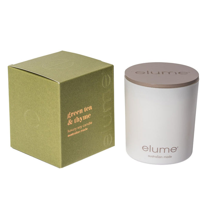 Green Tea & Thyme Soy Candles Elume Candles, Elume
