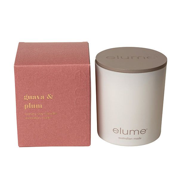 Guava & Plum Soy Candles Elume Candles, Elume
