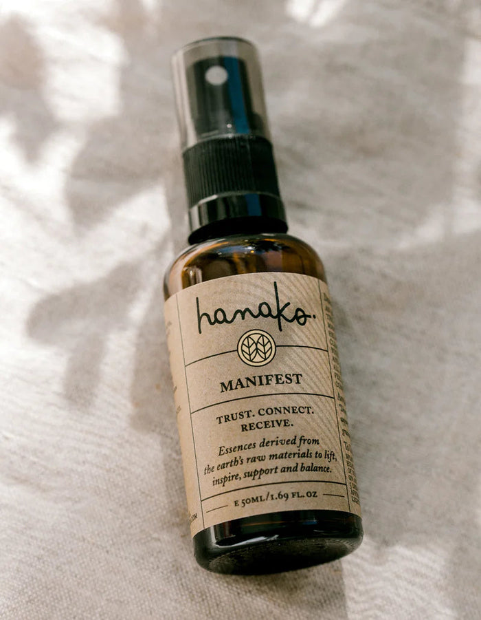 Hanako - Manifest Aromatic Spray Hanako Aromatic Mists, Clary Sage, Hanako, Lemon, Manifest Aromatic Spray, Neroli, Sweet Orange, Ylang Ylang