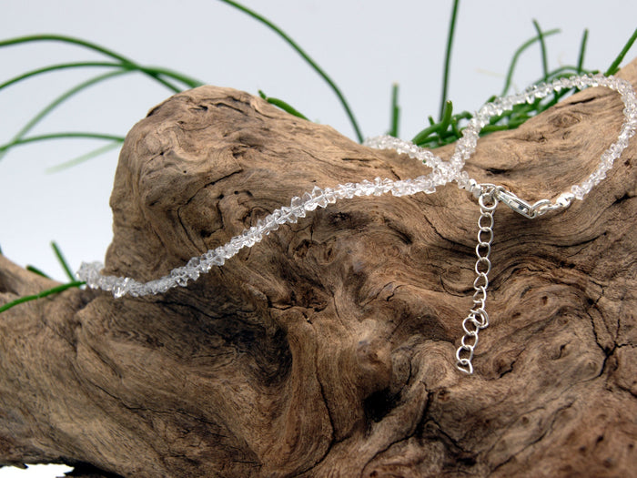 Herkimer Beaded Necklace NaturesEmporium Beaded Jewellery, Herkimer, Necklace, Sterling Silver, Sterling Silver Necklace