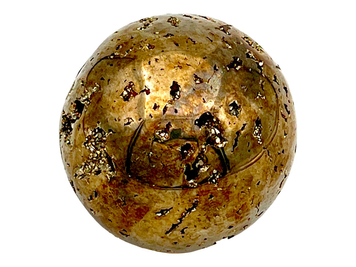Pyrite Crystal Sphere NaturesEmporium Crystals, Polished Crystal, Pyrite