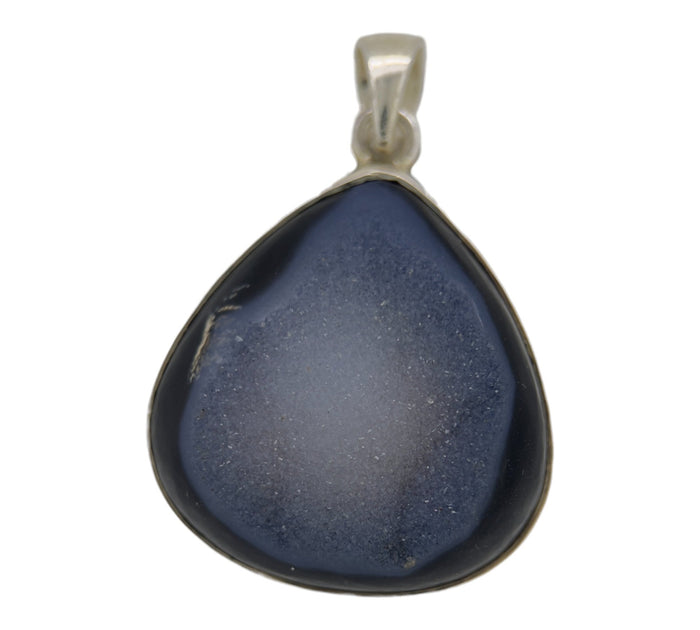 Black Agate Druzy Pendant