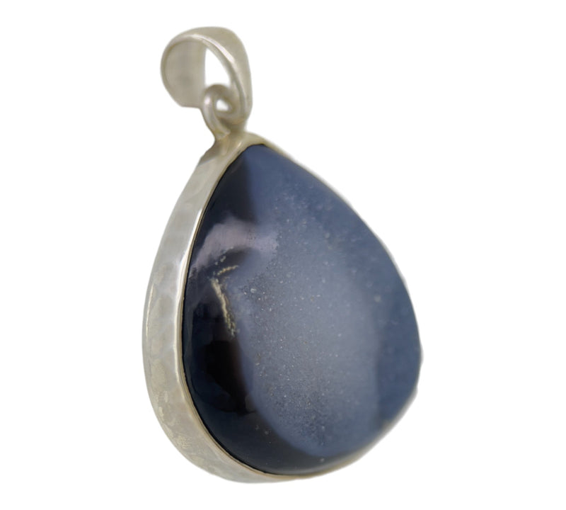 Black Agate Druzy Pendant