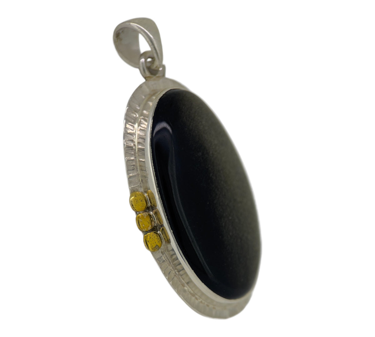 Gold Sheen Obsidian Pendant