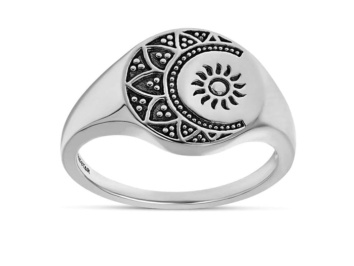 Mandala Deities Signet Ring Midsummer Star Midsummer Star, Sterling Silver, Sterling Silver Ring