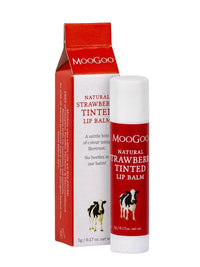 MooGoo - Edible Lip Balm - Strawberry Tinted MooGoo Lip Balm, MooGoo, Strawberry Tinted