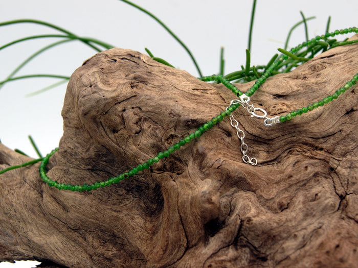 Peridot Beaded Neckalce NaturesEmporium Beaded Jewellery, Necklace, Peridot, Sterling Silver, Sterling Silver Necklace
