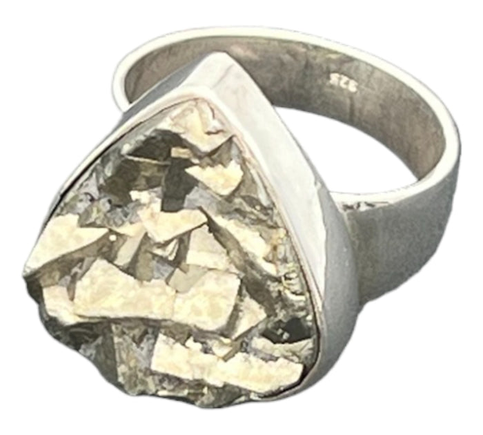 Natural Pyrite Ring