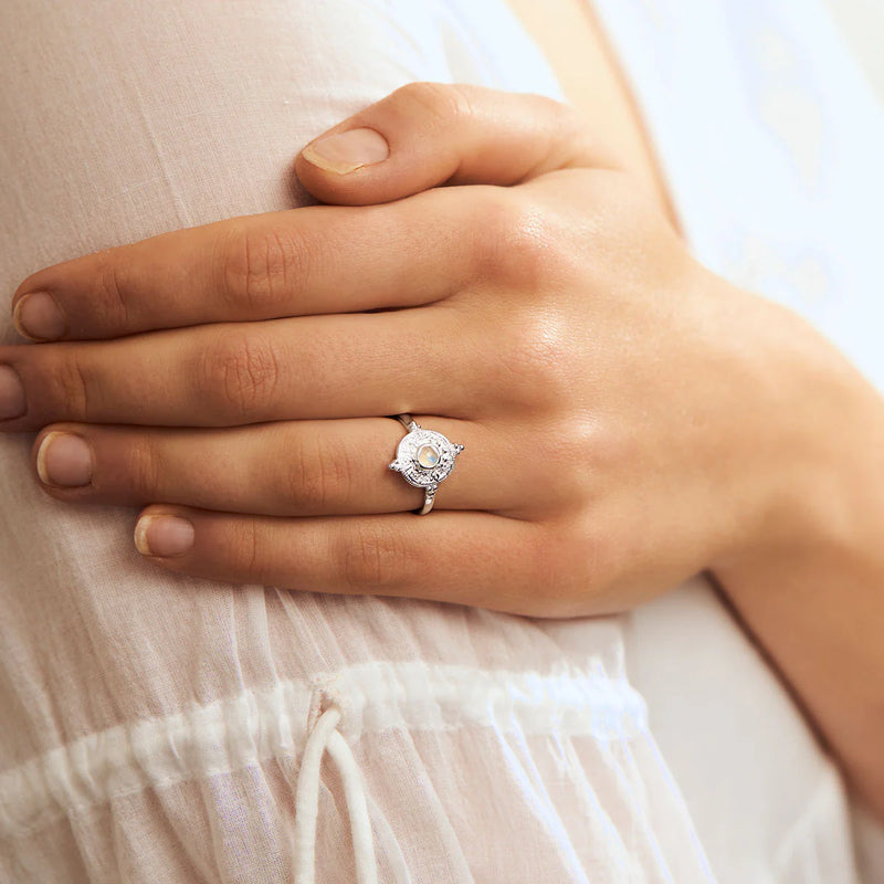 Divine Talisman Moonstone Ring