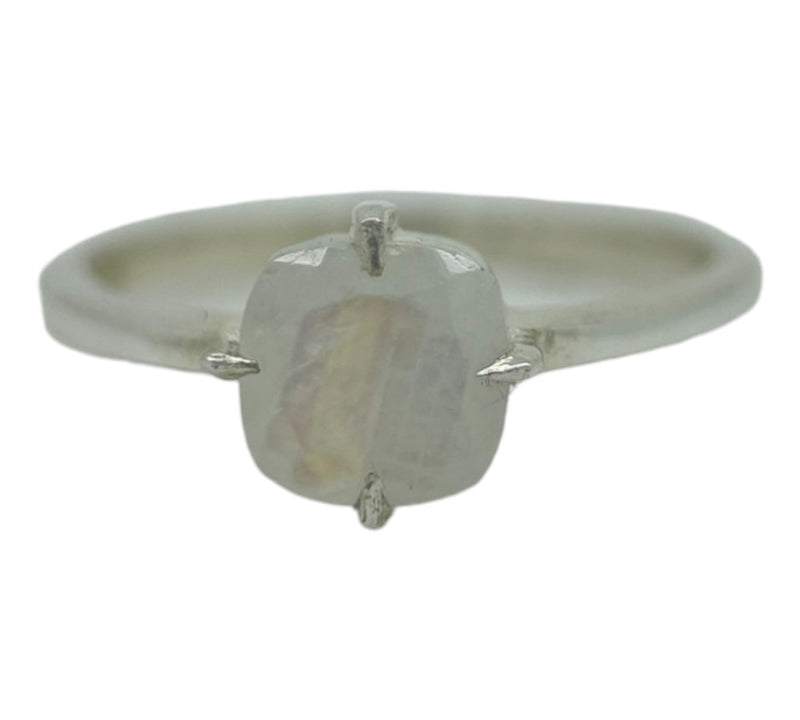 Rainbow Moonstone Ring