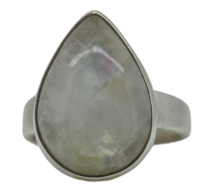 Rainbow Moonstone Ring