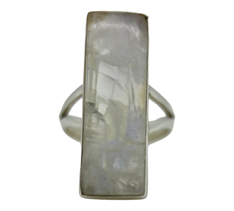 Rainbow Moonstone Ring