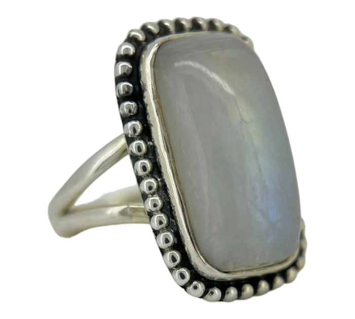 Rainbow Moonstone Ring