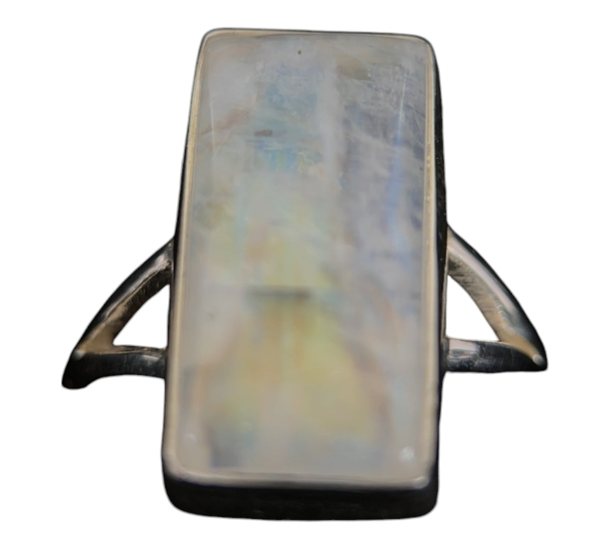 Rainbow Moonstone Ring