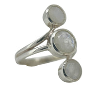 Rainbow Moonstone Ring