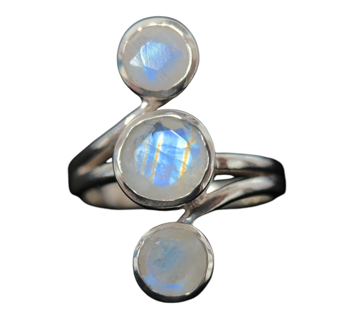 Rainbow Moonstone Ring