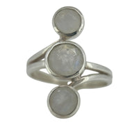 Rainbow Moonstone Ring