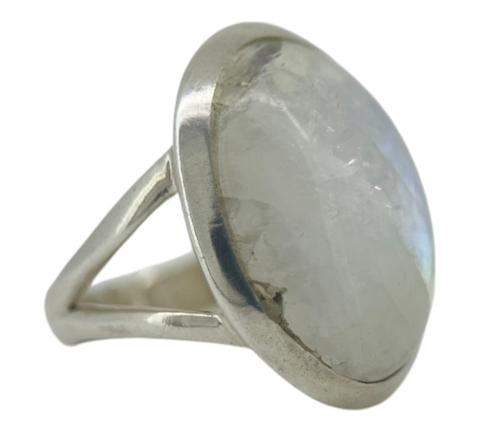 Rainbow Moonstone Ring