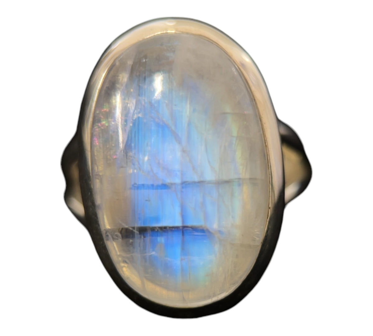 Rainbow Moonstone Ring