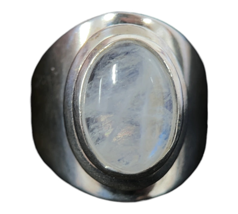 Rainbow Moonstone Ring