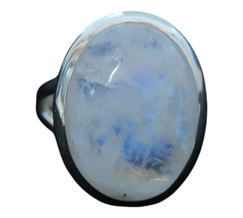 Rainbow Moonstone Ring