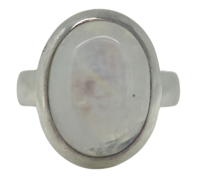 Rainbow Moonstone Ring