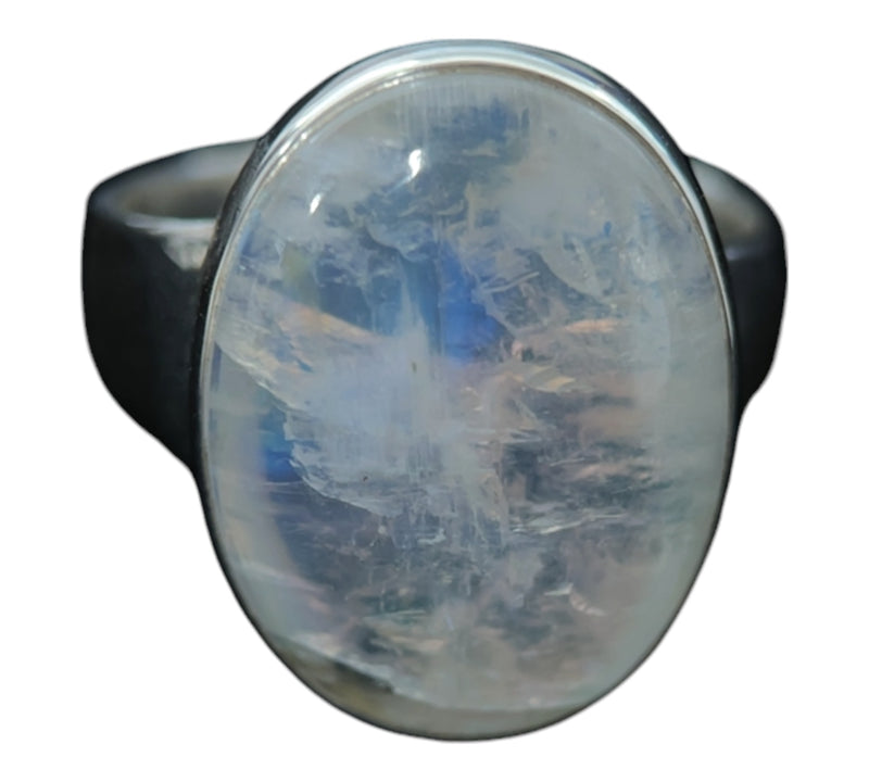 Rainbow Moonstone Ring