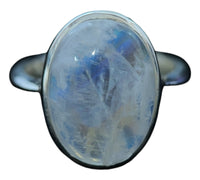 Rainbow Moonstone Ring