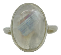 Rainbow Moonstone Ring